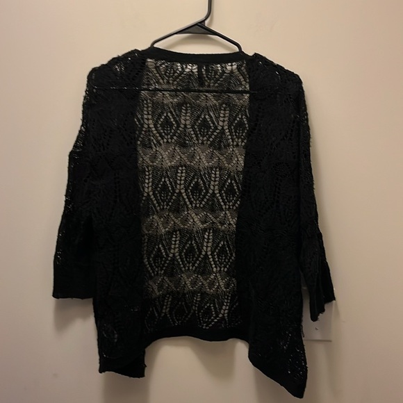 Maurice’s black crochet cardigan Size Medium - Picture 6 of 7